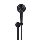 Round - Matte Black Hand Shower on Swivel Bracket