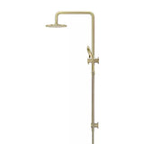 Round - Tiger Bronze Combination Shower Rail w 200mm Rose & Three-Function Hand Shower