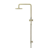 Round - Tiger Bronze Combination Shower Rail w 200mm Rose & Single Function Hand Shower