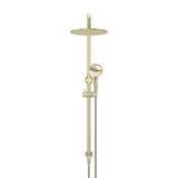 Round - Tiger Bronze Combination Shower Rail w 300mm Rose & Three-Function Hand Shower