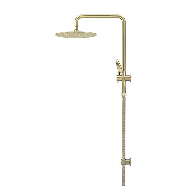 Round - Tiger Bronze Combination Shower Rail w 300mm Rose & Three-Function Hand Shower
