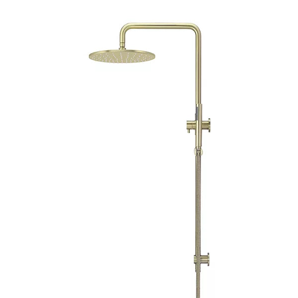 Round - Tiger Bronze Combination Shower Rail w 300mm Rose & Single Function Hand Shower