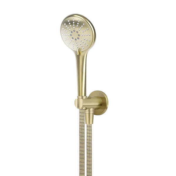 Round - Tiger Bronze Three Function Hand Shower on Fixed Bracket