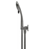 Round - Shadow Gunmetal Three Function Hand Shower on Fixed Bracket