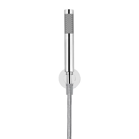 Round - Polished Chrome Hand Shower on Fixed Bracket