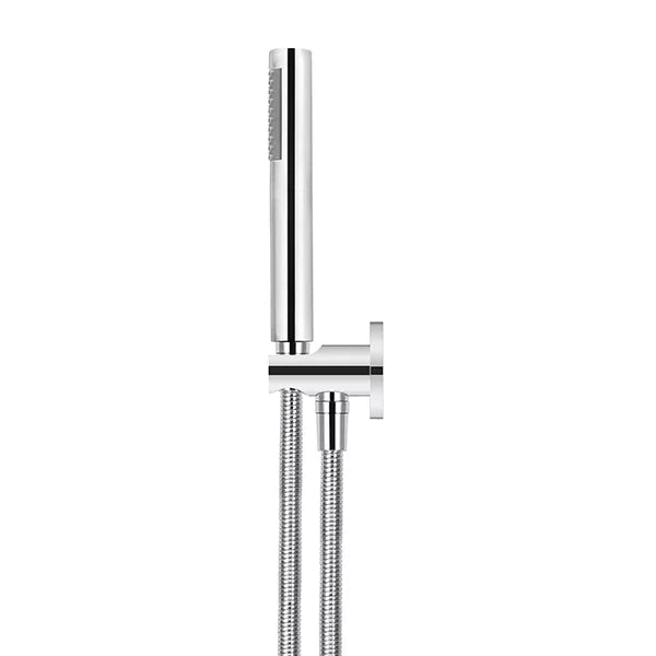 Round - Polished Chrome Hand Shower on Fixed Bracket