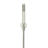 Round - Brushed Nickel Hand Shower on Fixed Bracket