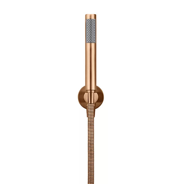 Round - Lustre Bronze Hand Shower on Fixed Bracket