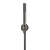 Round - Shadow Gunmetal Hand Shower on Fixed Bracket