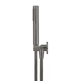 Round - Shadow Gunmetal Hand Shower on Fixed Bracket