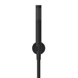 Round - Matte Black Hand Shower on Fixed Bracket
