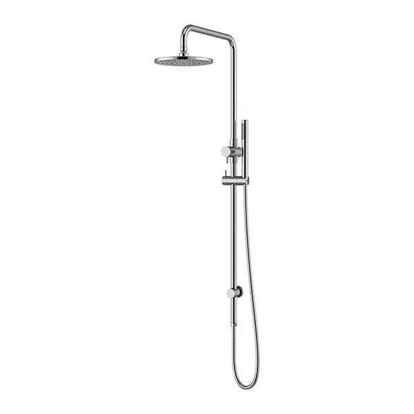 Outdoor - Stainless Steel Combination Shower Rail w 200mm Rose & Single Function Hand Shower