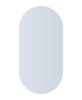 Ablaze - Duke Polished Edge Pill Mirror 600x1200mm Glue-to-Wall