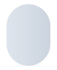 Ablaze - Duke Polished Edge Pill Mirror 500x700mm with Hangers