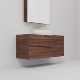 Odesa - 1200mm Walnut Wall Hung Vanity