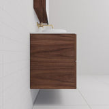 Odesa - 1200mm Walnut Wall Hung Vanity