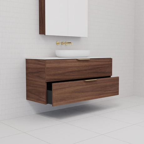Odesa - 1200mm Walnut Wall Hung Vanity