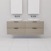 Odesa - 1500mm Smoked Ash Wall Hung Vanity