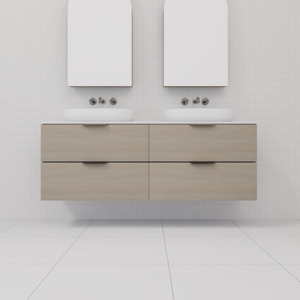 Odesa - 1500mm Smoked Ash Wall Hung Vanity