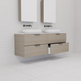Odesa - 1500mm Smoked Ash Wall Hung Vanity