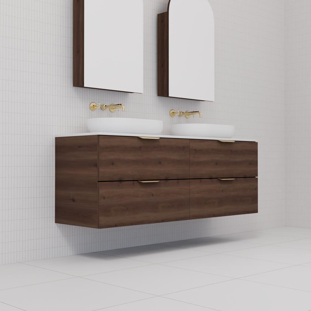 Odesa - 1500mm Chestnut Wall Hung Vanity