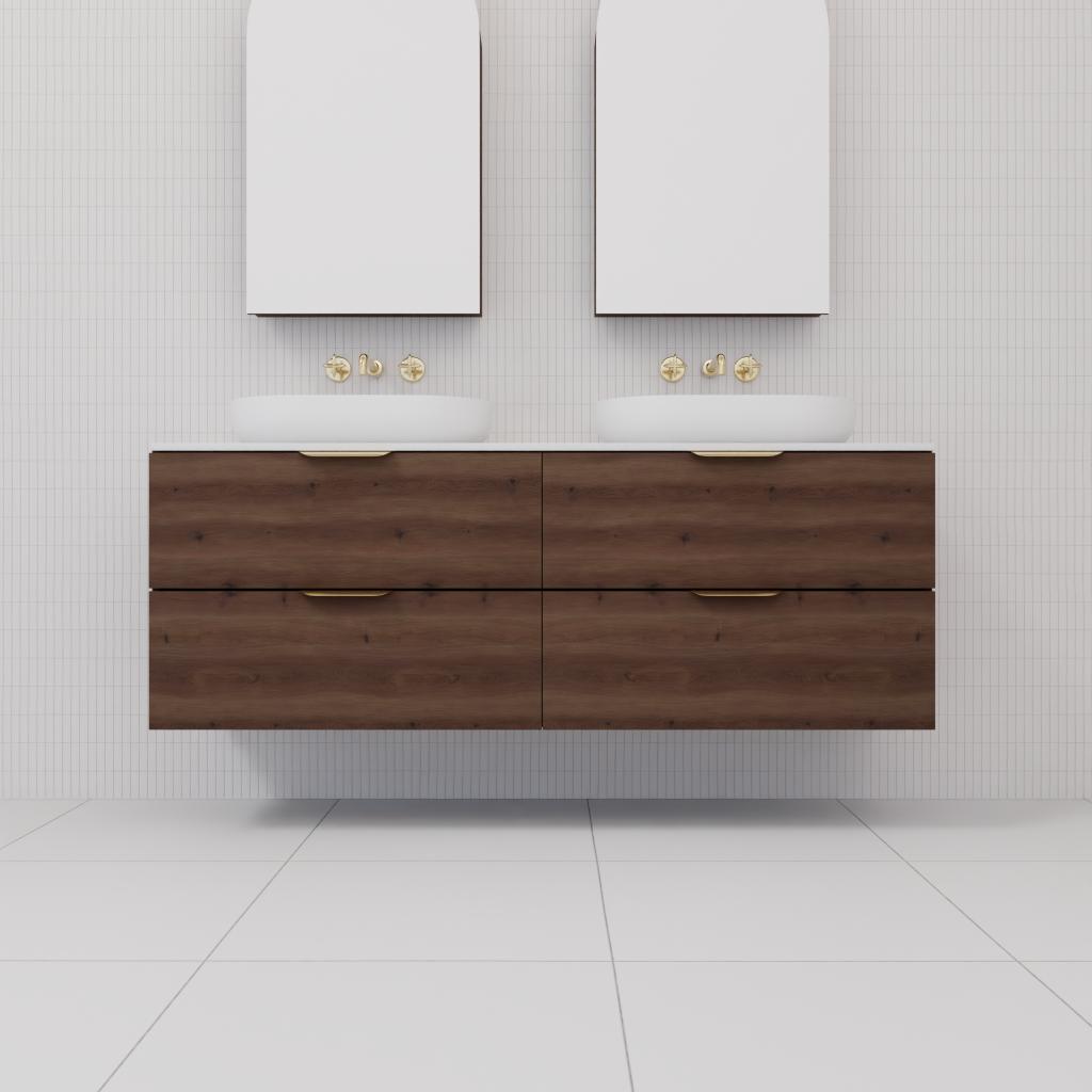 Odesa - 1500mm Chestnut Wall Hung Vanity