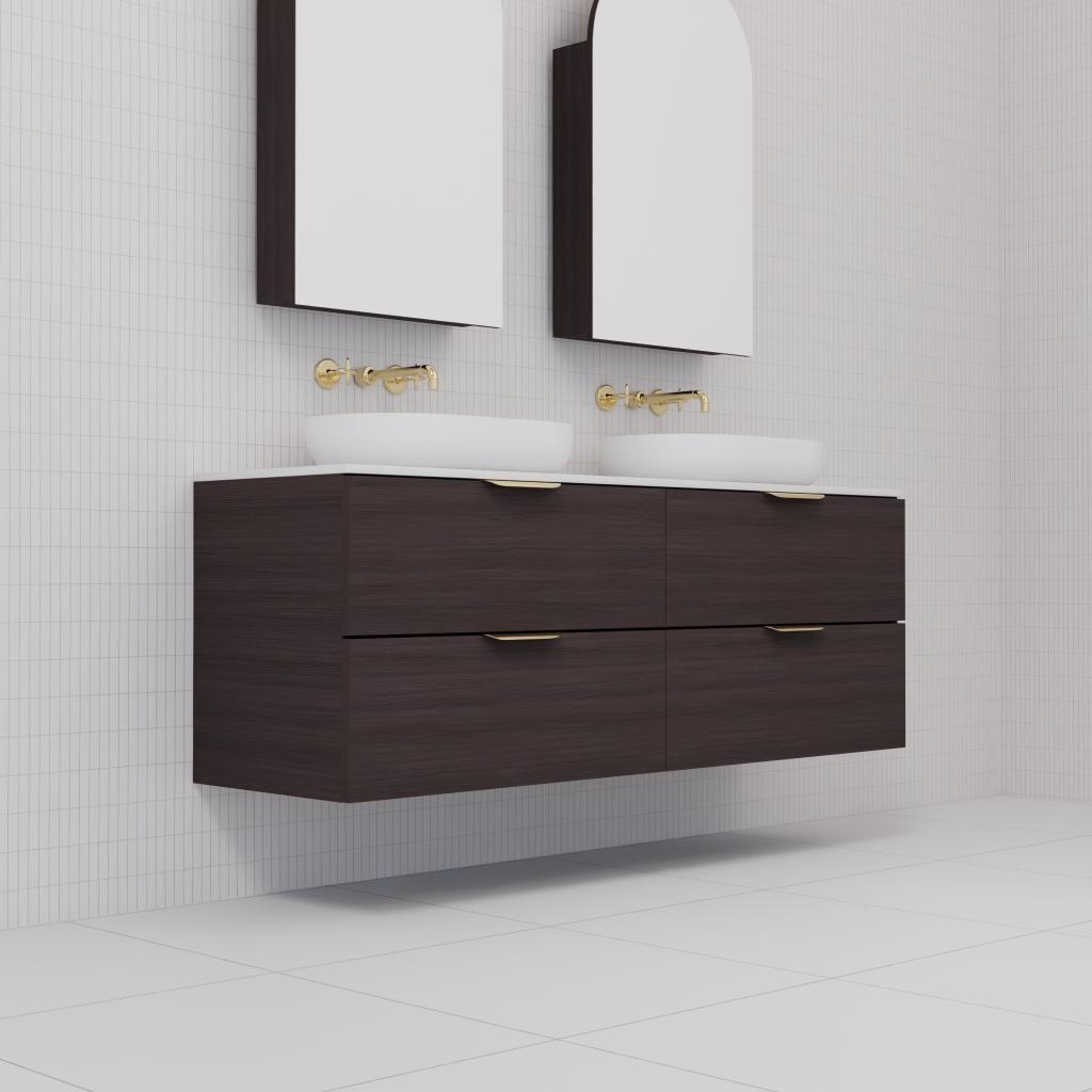 Odesa - 1500mm Espresso Oak Wall Hung Vanity