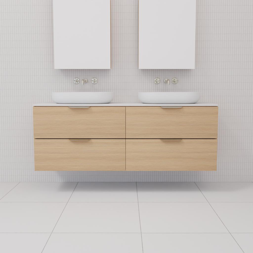 Odesa - 1500mm Nordic Oak Wall Hung Vanity