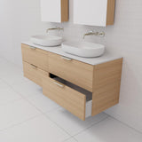 Odesa - 1500mm Nordic Oak Wall Hung Vanity