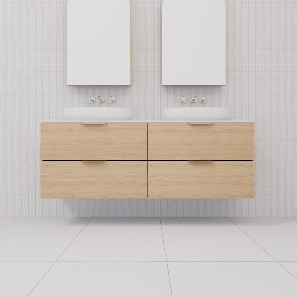 Odesa - 1500mm Nordic Oak Wall Hung Vanity