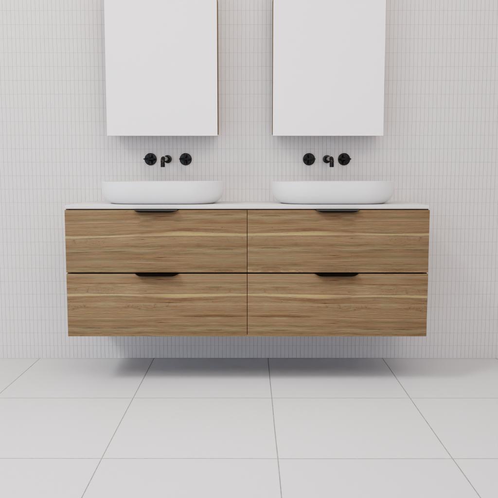 Odesa - 1500mm Tuscan Oak Wall Hung Vanity