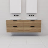 Odesa - 1500mm Tuscan Oak Wall Hung Vanity