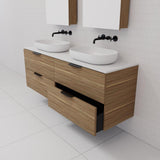 Odesa - 1500mm Tuscan Oak Wall Hung Vanity