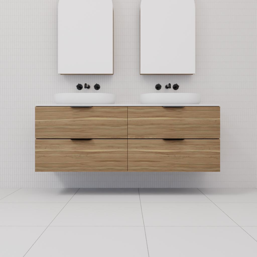Odesa - 1500mm Tuscan Oak Wall Hung Vanity