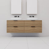 Odesa - 1500mm Tuscan Oak Wall Hung Vanity