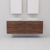 Odesa - 1500mm Walnut Wall Hung Vanity