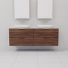 Odesa - 1500mm Walnut Wall Hung Vanity