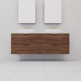 Odesa - 1500mm Walnut Wall Hung Vanity