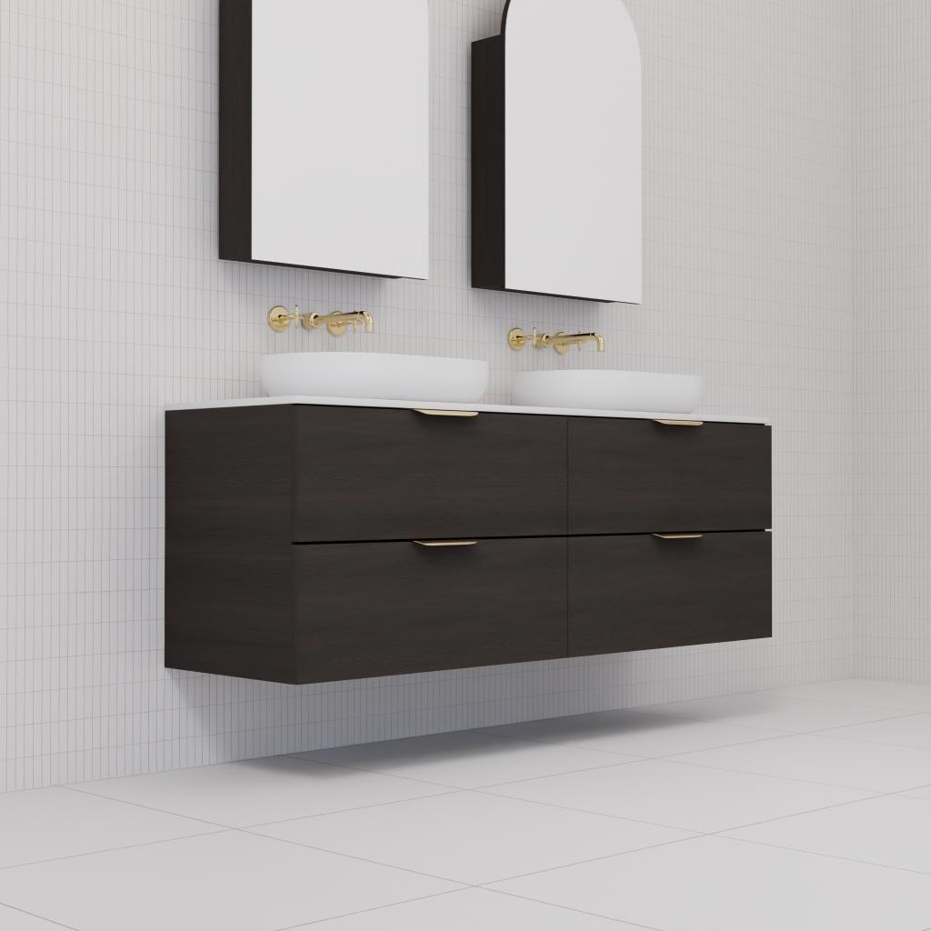 Odesa - 1500mm Smoked Onyx Wall Hung Vanity