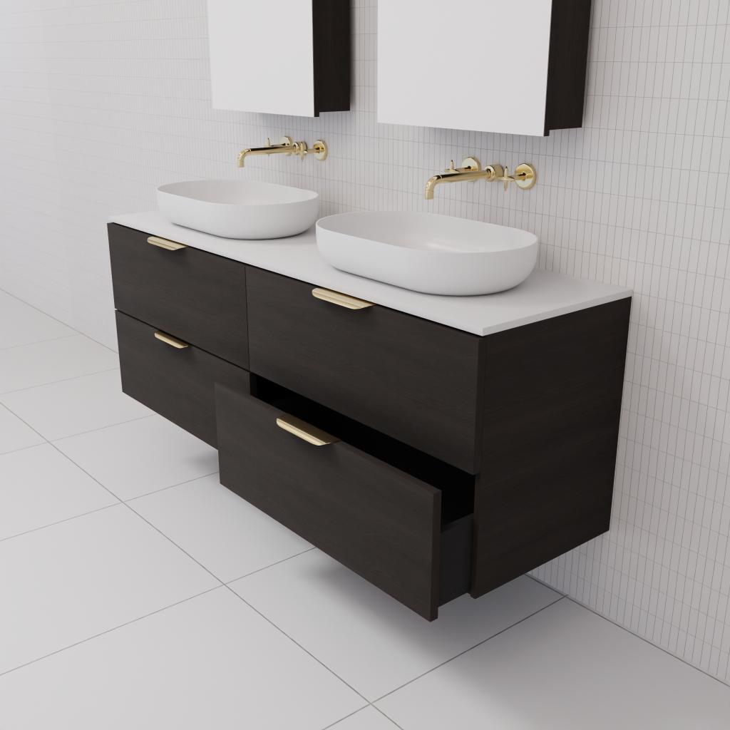 Odesa - 1500mm Smoked Onyx Wall Hung Vanity