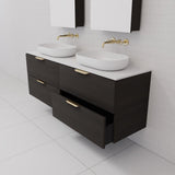 Odesa - 1500mm Smoked Onyx Wall Hung Vanity