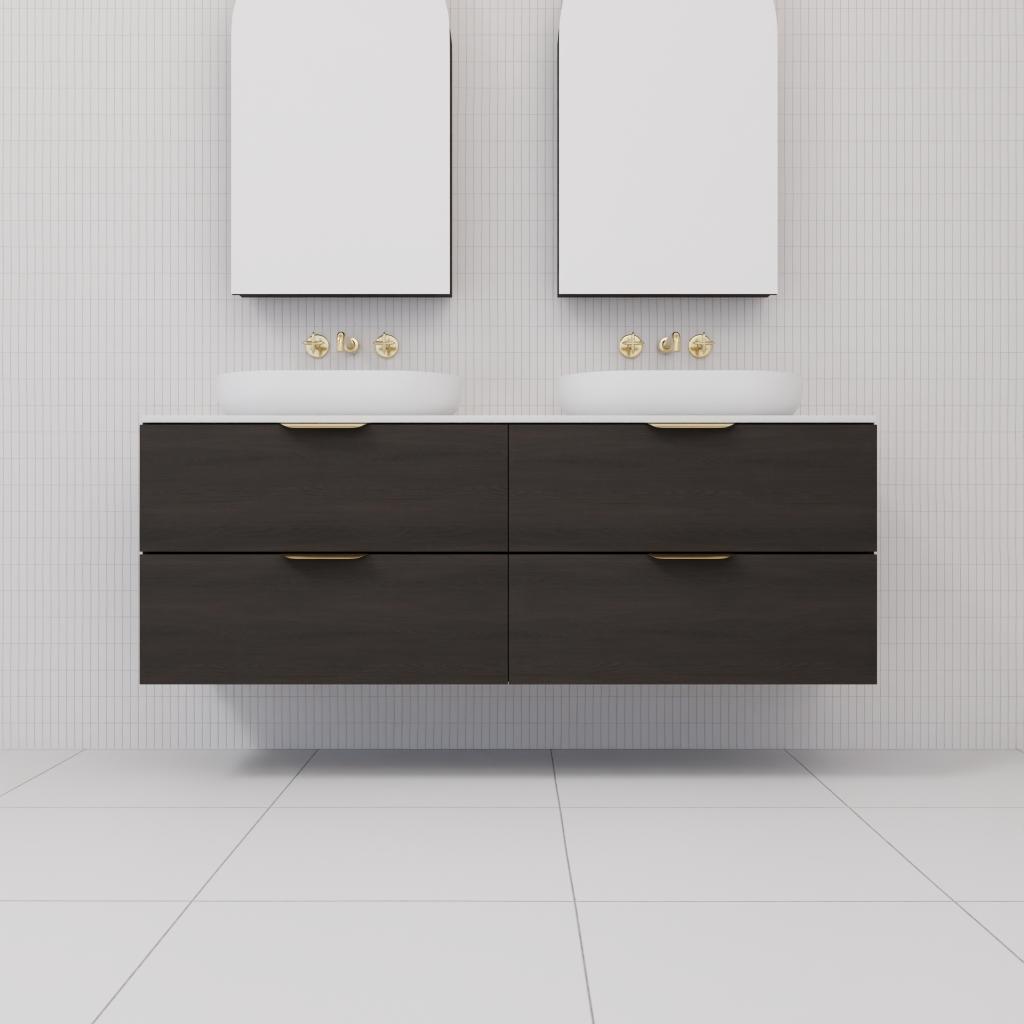 Odesa - 1500mm Smoked Onyx Wall Hung Vanity