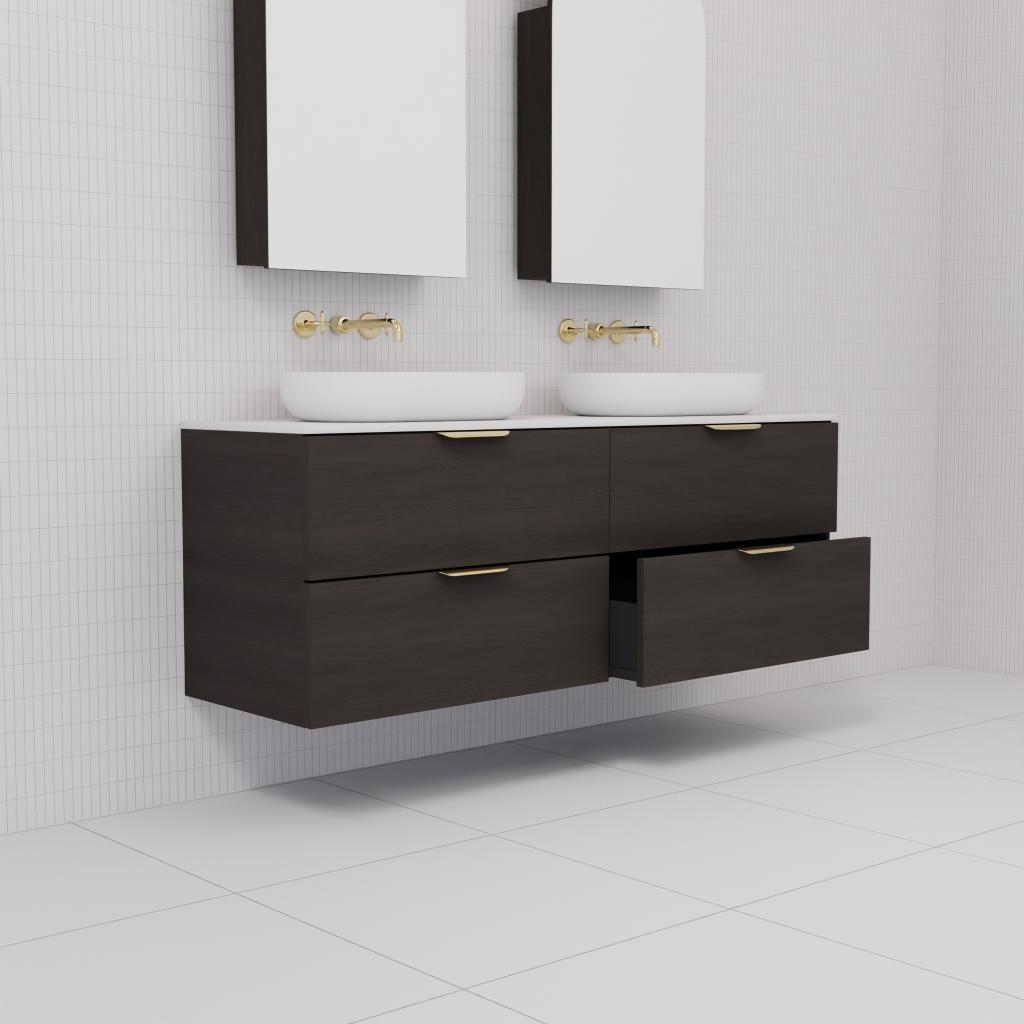 Odesa - 1500mm Smoked Onyx Wall Hung Vanity