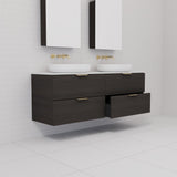 Odesa - 1500mm Smoked Onyx Wall Hung Vanity