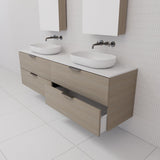 Odesa - 1800mm Smoked Ash Wall Hung Vanity