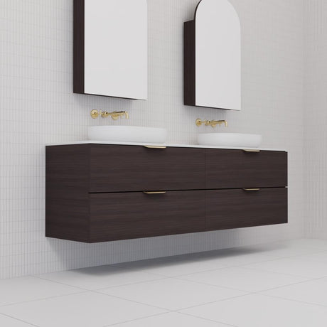 Odesa - 1800mm Espresso Oak Wall Hung Vanity
