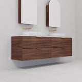 Odesa - 1800mm Walnut Wall Hung Vanity