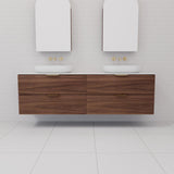 Odesa - 1800mm Walnut Wall Hung Vanity