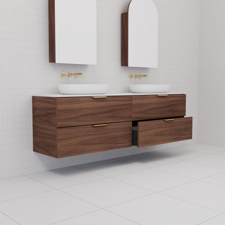 Odesa - 1800mm Walnut Wall Hung Vanity