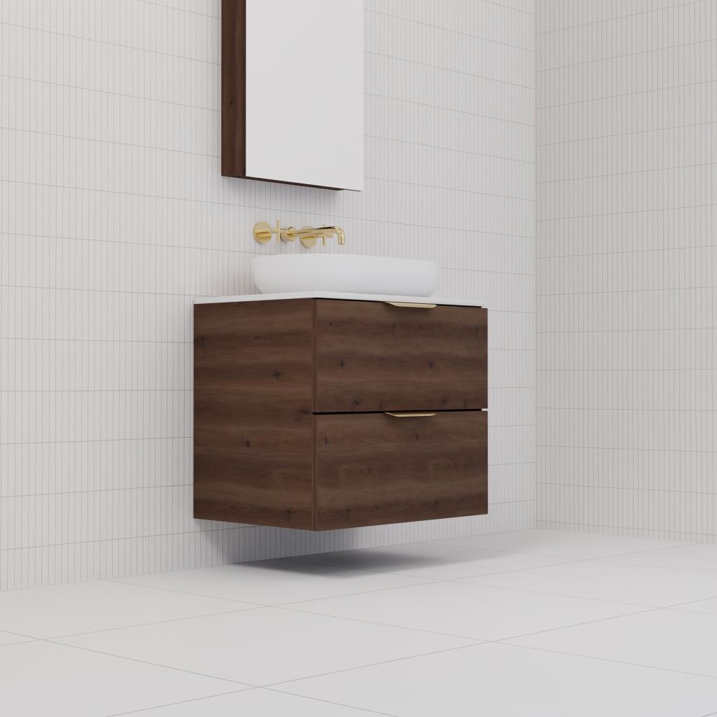 Odesa - 600mm Chestnut Wall Hung Vanity